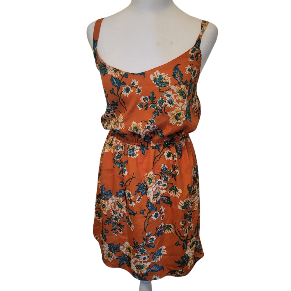 BeBe Floral Mini Dress Orange sz S